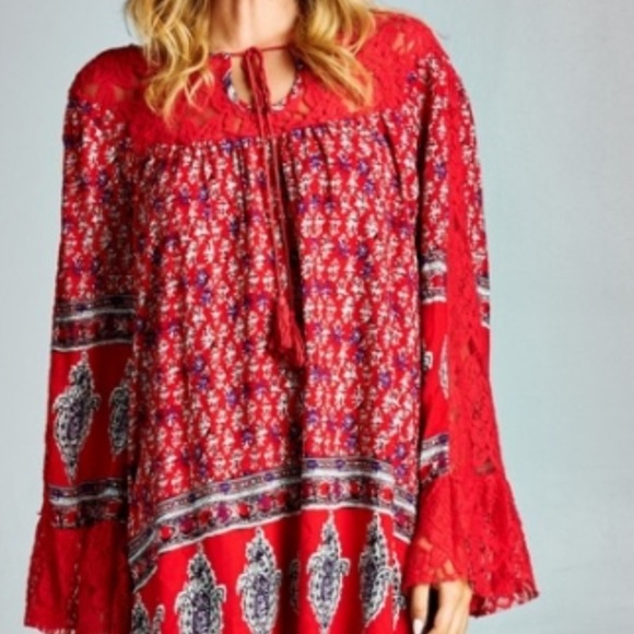 Boho Print Tunic Last Medium - Picture 3 of 4
