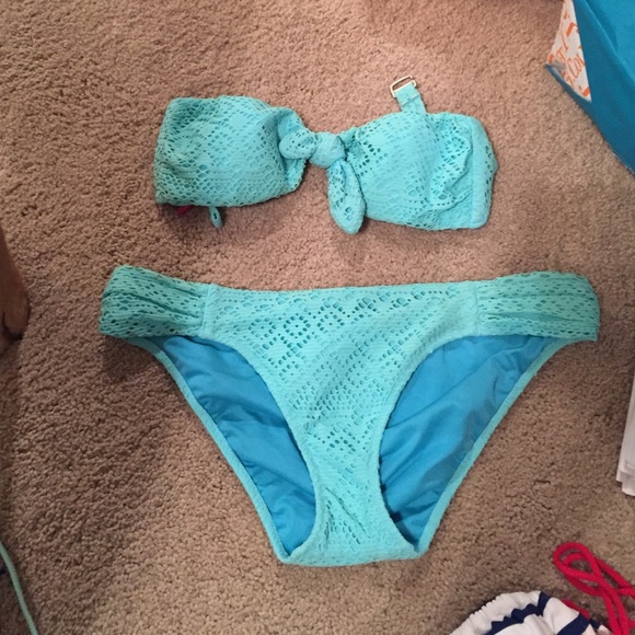 Blue bikini