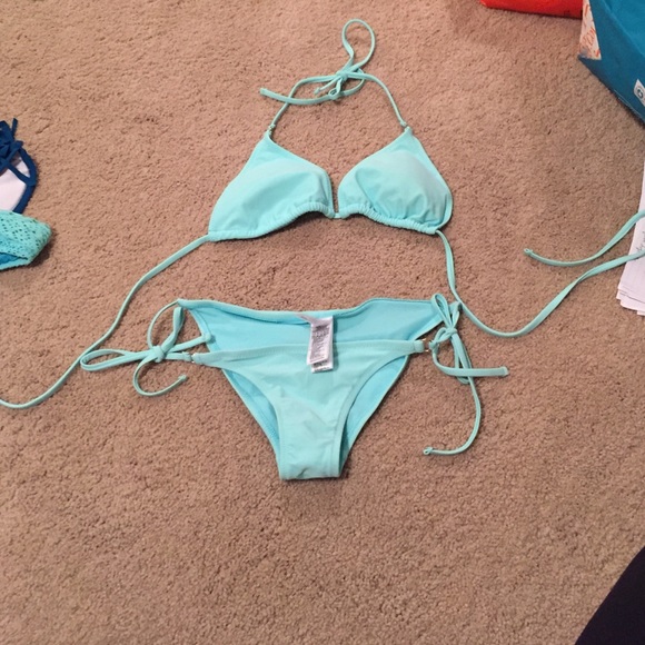 Blue bikini