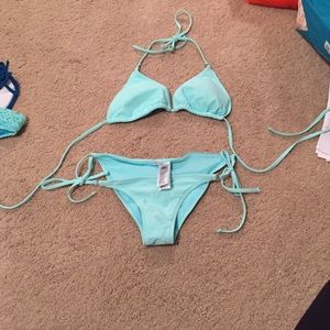 Blue bikini