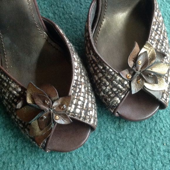 Brown Tweed STEVE MADDEN heels! Sz 8! NWOT! - Picture 4 of 4