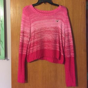 Pink ombre sweater.