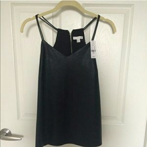 NY&C faux leather tank NWT size Small