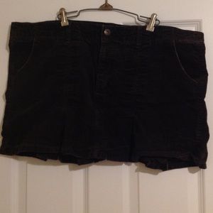 Brown corduroy skirt