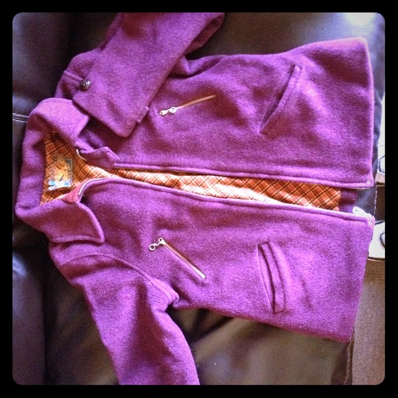 Thick purple  wool jacket
