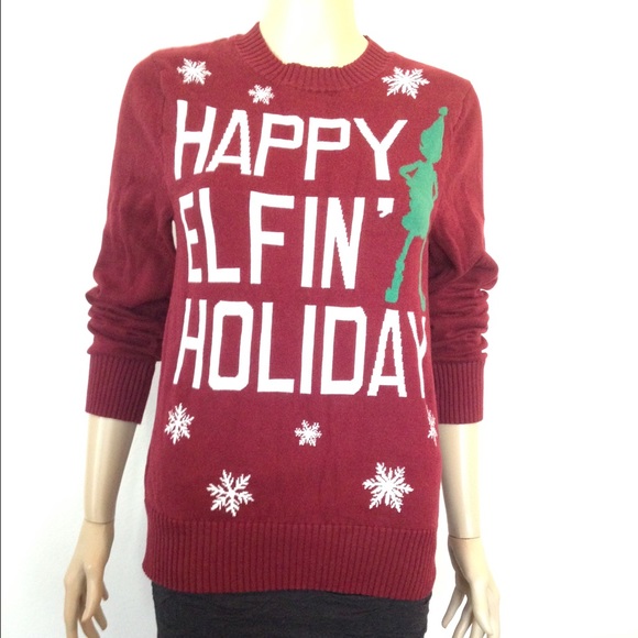 Maroon Christmas Sweater