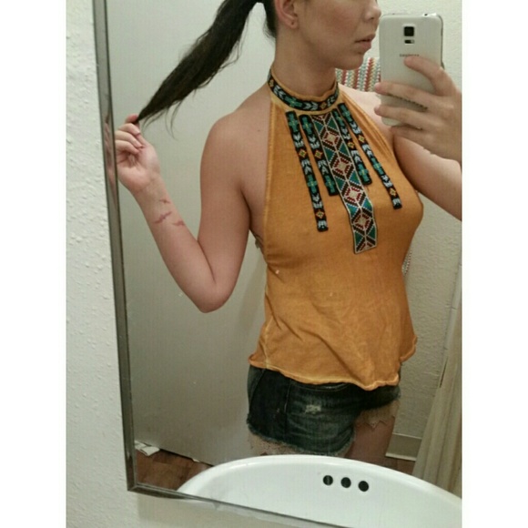 Urban Outfitters Tops - Urban outfitters boho halter top