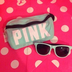 VICTORIAS SECRET PINK FANNY PACK SUNGLASSES SET