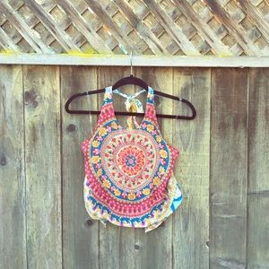 Festival vibes medallion top