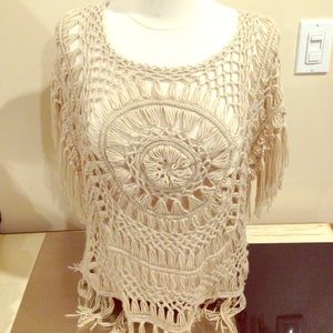 Fringe Knitted Shirt