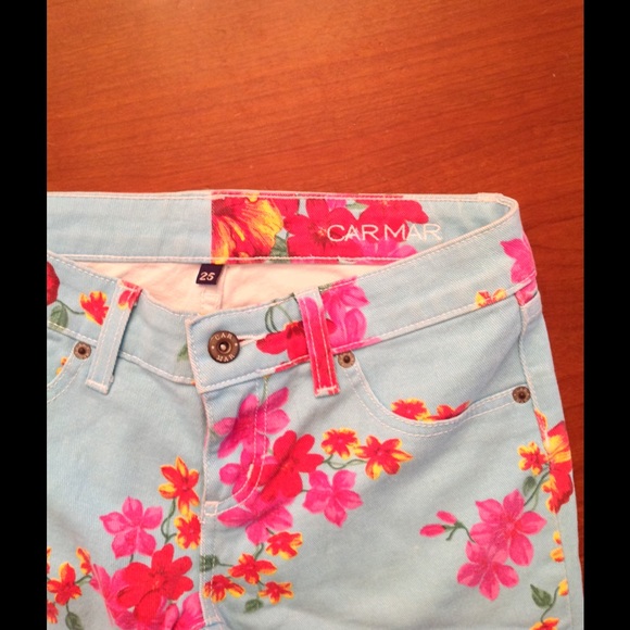 LF floral jeans