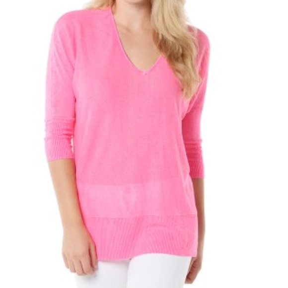 NWT Lilly Pulitzer Jameson Sweater Tropical Pink-S