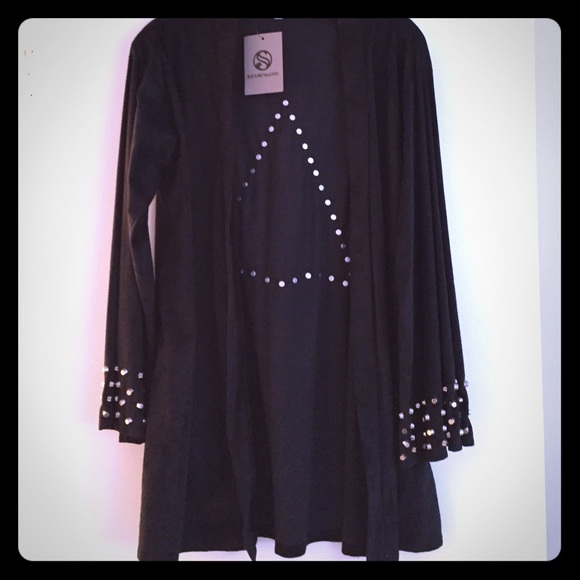 Studded kimono