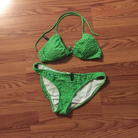 Ralph Lauren lime green bikini