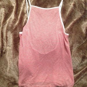 LF Red and White Striped Tank