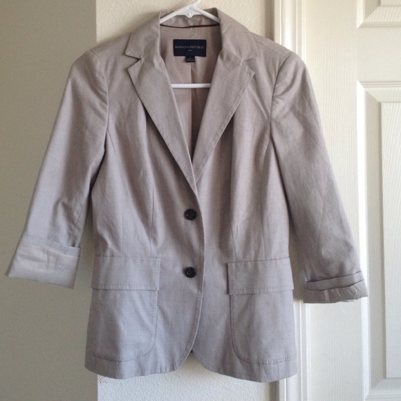 Banana Republic khaki blazer