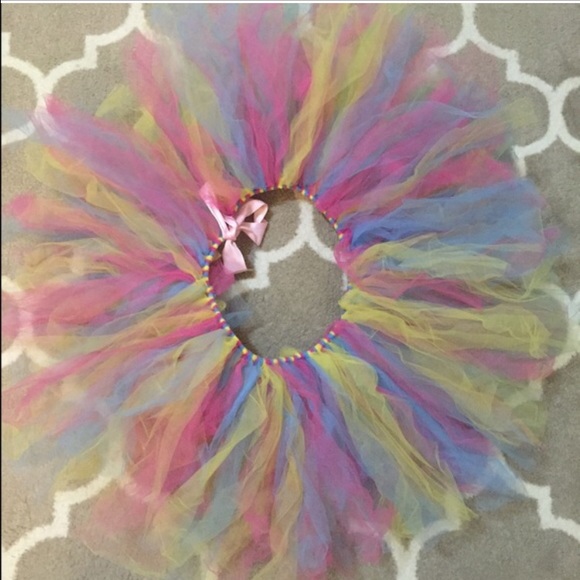 Pink, yellow and blue pretty tutu 💕🌷