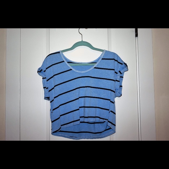 Blue and navy stripped (almost) crop top! - Picture 1 of 1