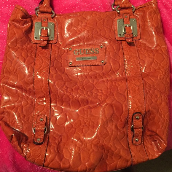 Orange Guess purse