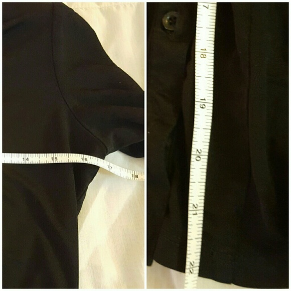 KENNETH COLE REACTION ruched black blouse s - Picture 4 of 4