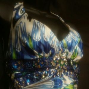 NEW Formal Rhinestone Gown by Masquerade