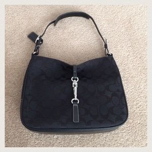 Coach Black Signature Shoulder Bag