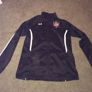 Under armour warm up zip up jacket