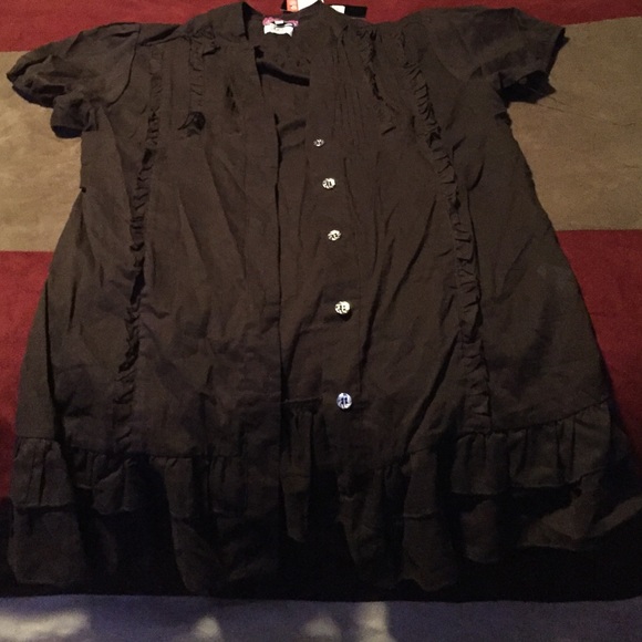 Brown Blouse Size: Med