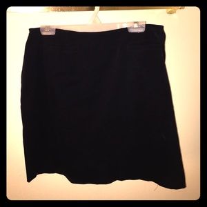 Black Velvet Skirt