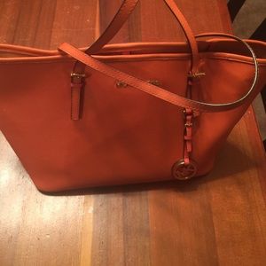 Michael Kors Orange bucket bag