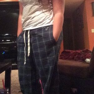 Plaid American eagle night pants