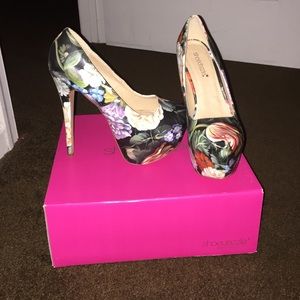 Keely Floral Shoedazzle Heels