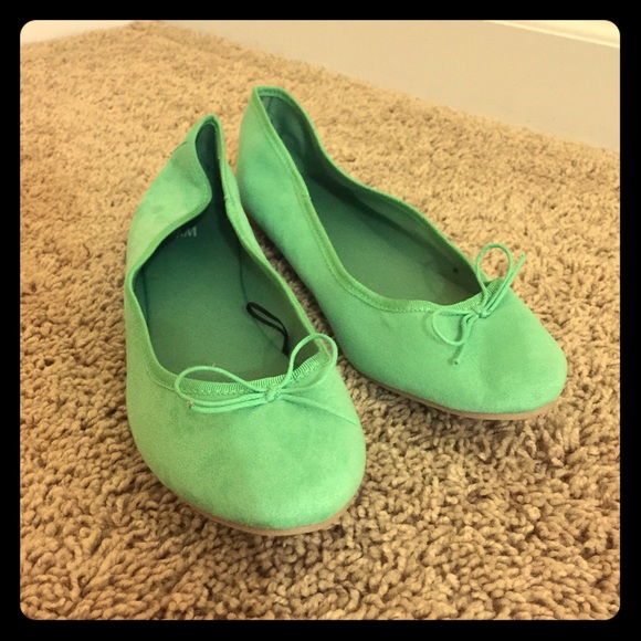 Teal H&M flats