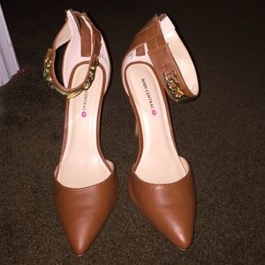 Brown Casual Heels