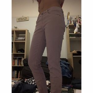 Violet skinny jeans