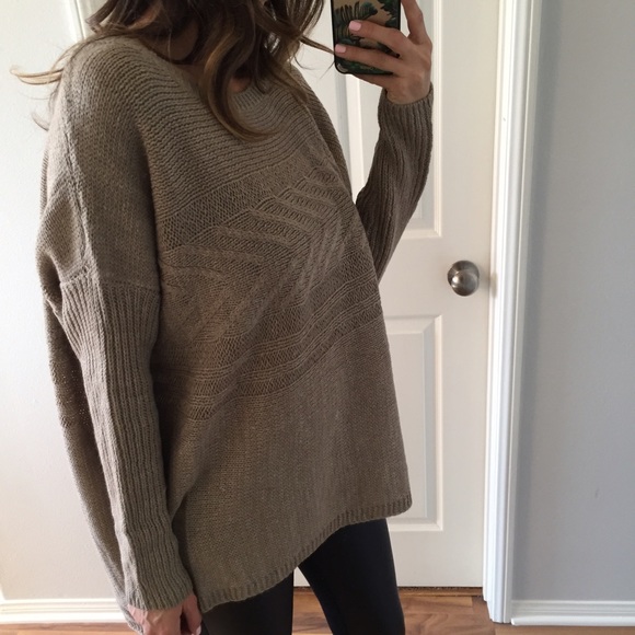 Sold • Beautiful Taupe Sweater - Picture 4 of 4