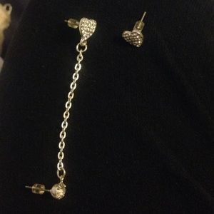 🚫SOLD🚫 Heart earring and ear cuff for cartilage!