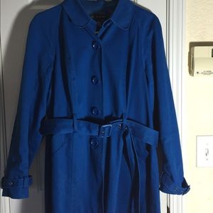 Teal Blue 3/4 trench coat!