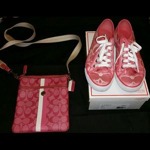 Sneakers and Crossbody bag