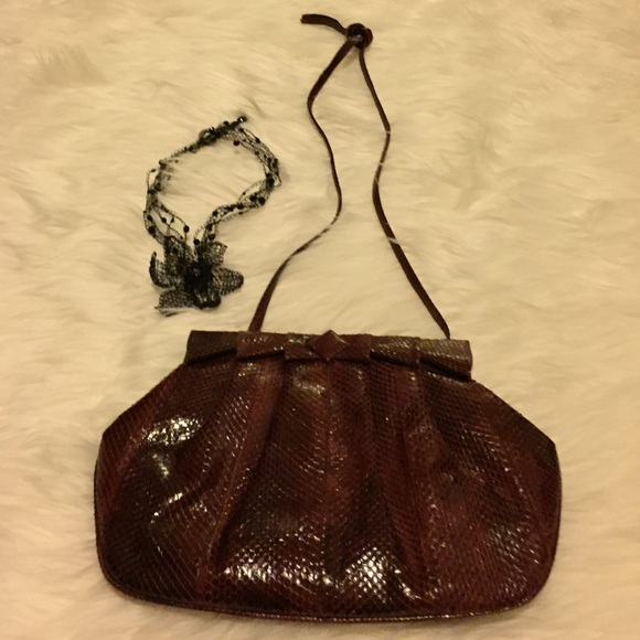 For Bolan Too Handbags - HP Twice!  REDUCED!  Vintage Snakeskin Clutch!