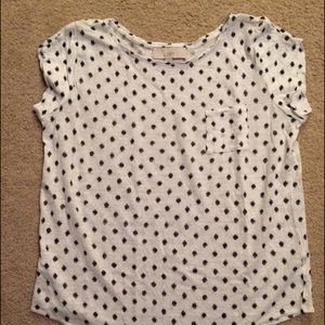 LOFT polka dot tee