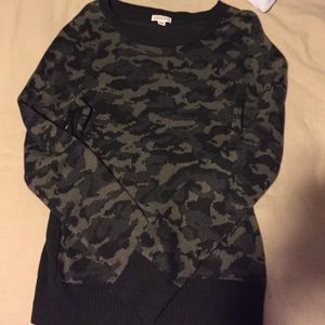 Camo sweater