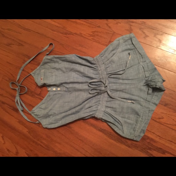 Denim Romper