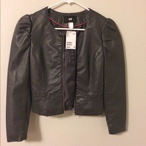 H & M leather jacket.