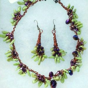 One-of-a-kind Handmade Necklace/Earring Set