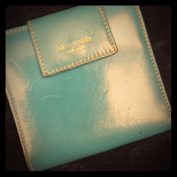 Small Kate Spade turquoise wallet - Picture 1 of 4