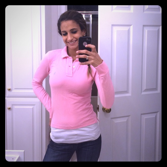 Brand new adorable pink long sleeve RL Polo