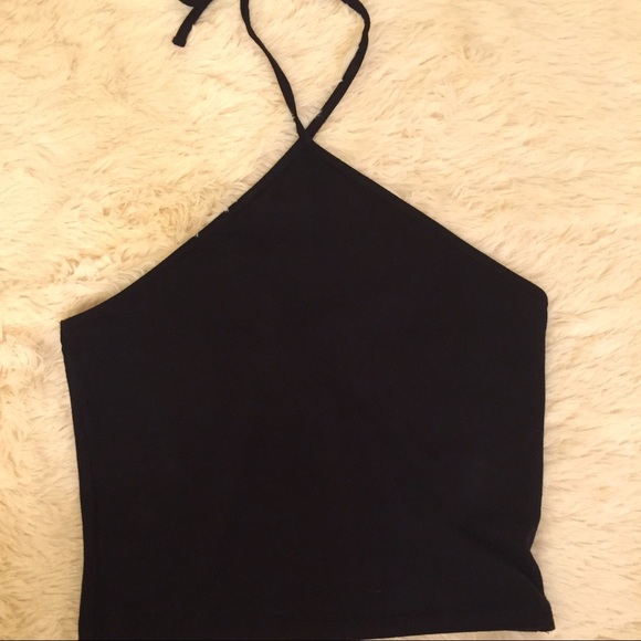 Black halter top