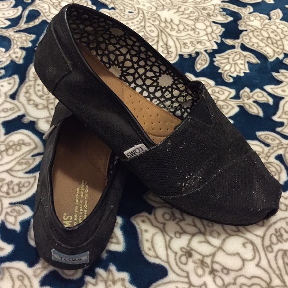 Toms ✨Sparkly✨ black shoes
