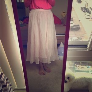 AF maxi skirt（light pink)